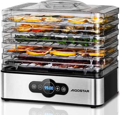 Massimizza il sapore e la durata di conservazione con l'Aigostar Crispy Dehydrator